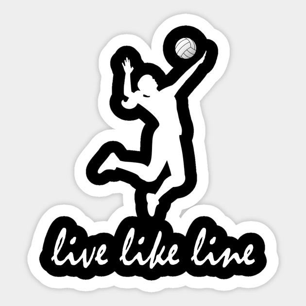 Love Live Like Line Volleyball Womens Best Sports Sticker by Rutha CostumeFashionModel